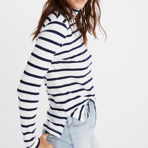 Madewell Tops - Madewell NEW striped turtleneck